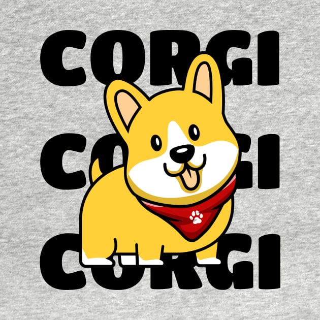 CORGI  Girl Cute Dog by SartorisArt1